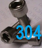 Imperial Socket Head Cap Screws Stainless Steel Grade 304