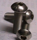 8-32 UNC Button Head Socket Screws 304 Stainless Steel